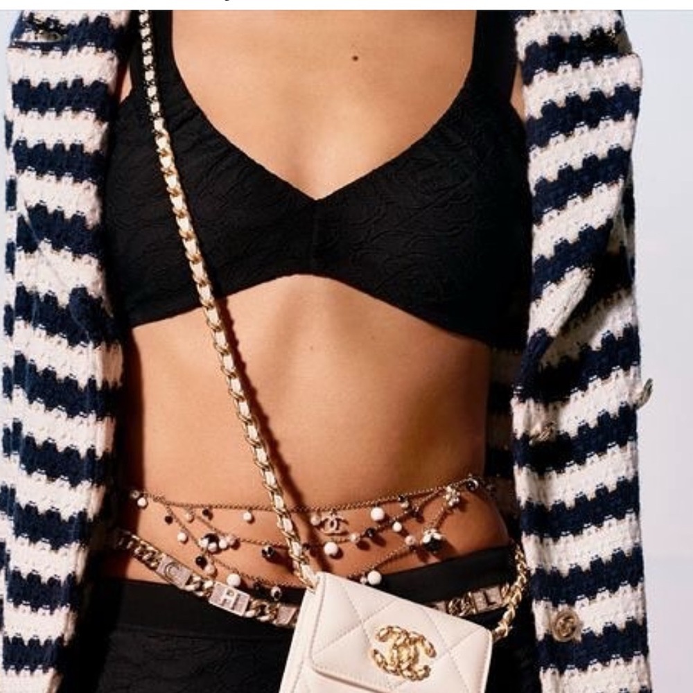 - Chanel bikini top authentic w tags 🖤 super cute